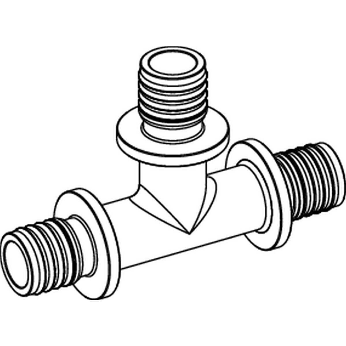 Tece T-Stück TECEflex 20 x 20 x 20 mm Siliziumbronze