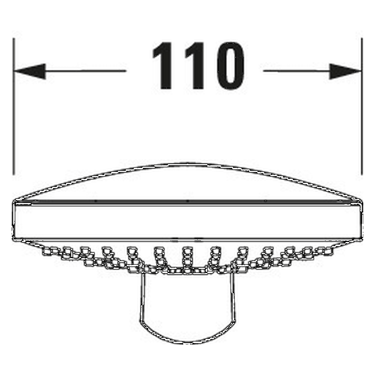 Duravit Handbrause 3jet 110 MinusFlow Chrom/Weiß 245 mm