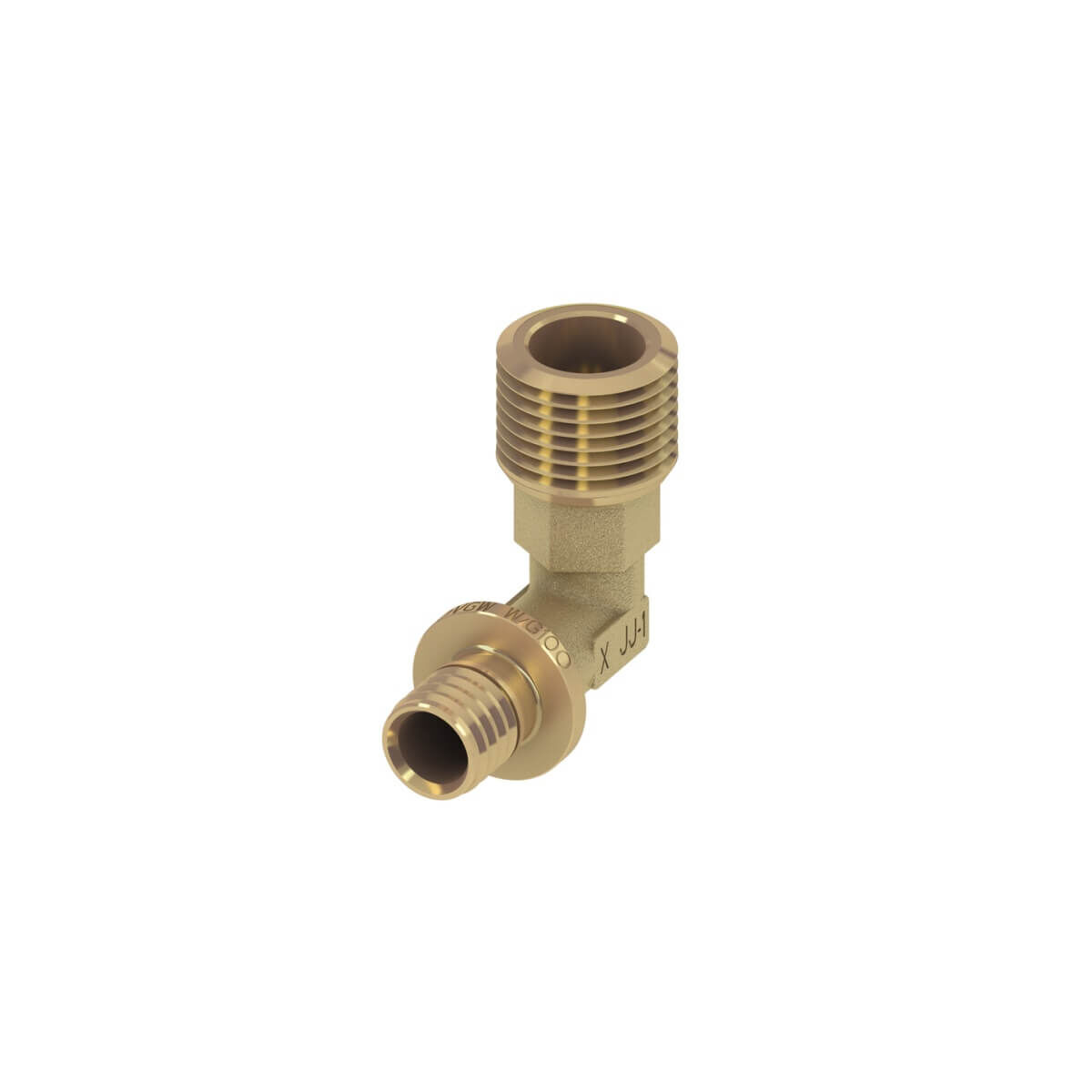 Tece Winkelübergangsnippel TECEflex 16 mm x R 1/2 Siliziumbronze