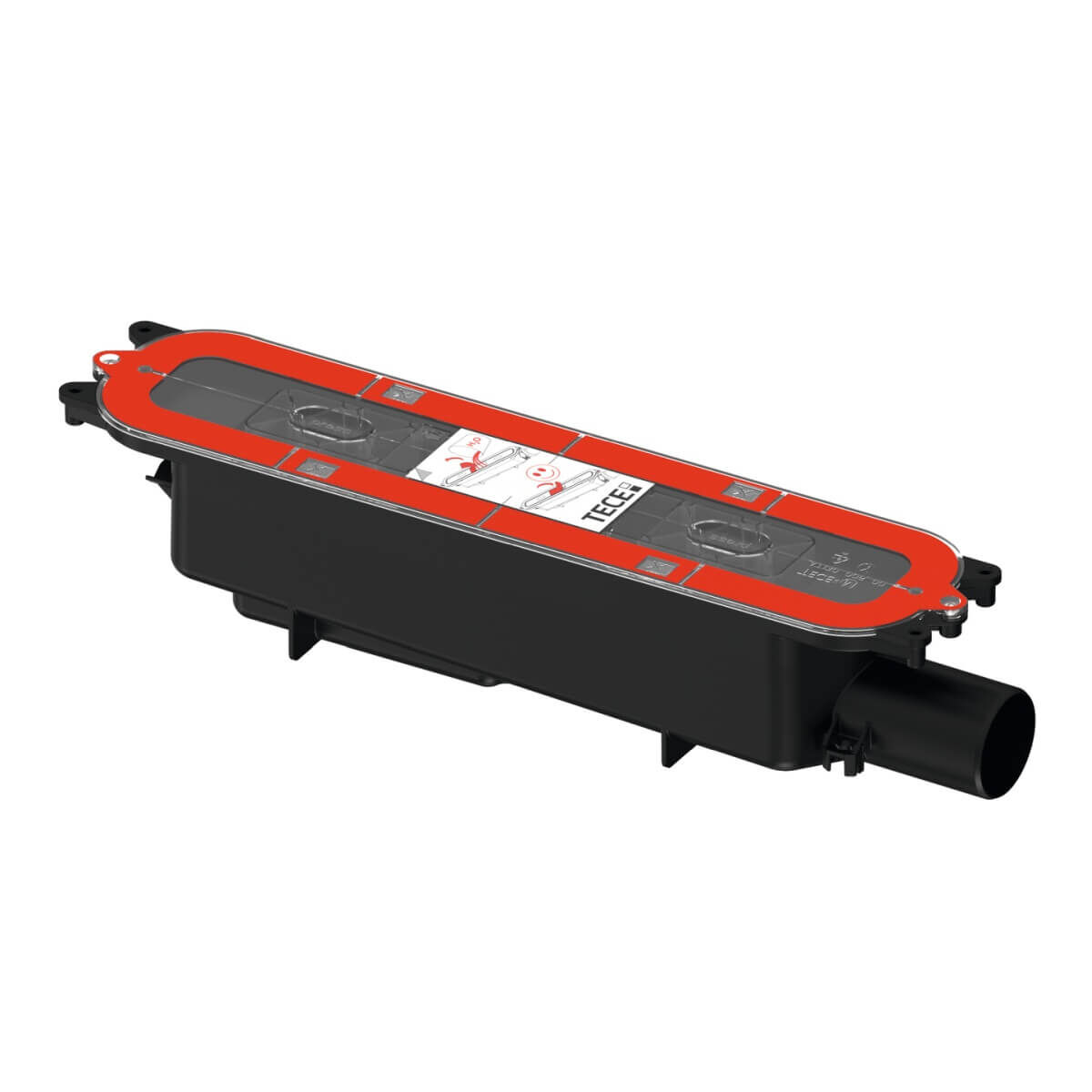Tece Ablauf drainprofile norm Auslauf seitlich DN 50