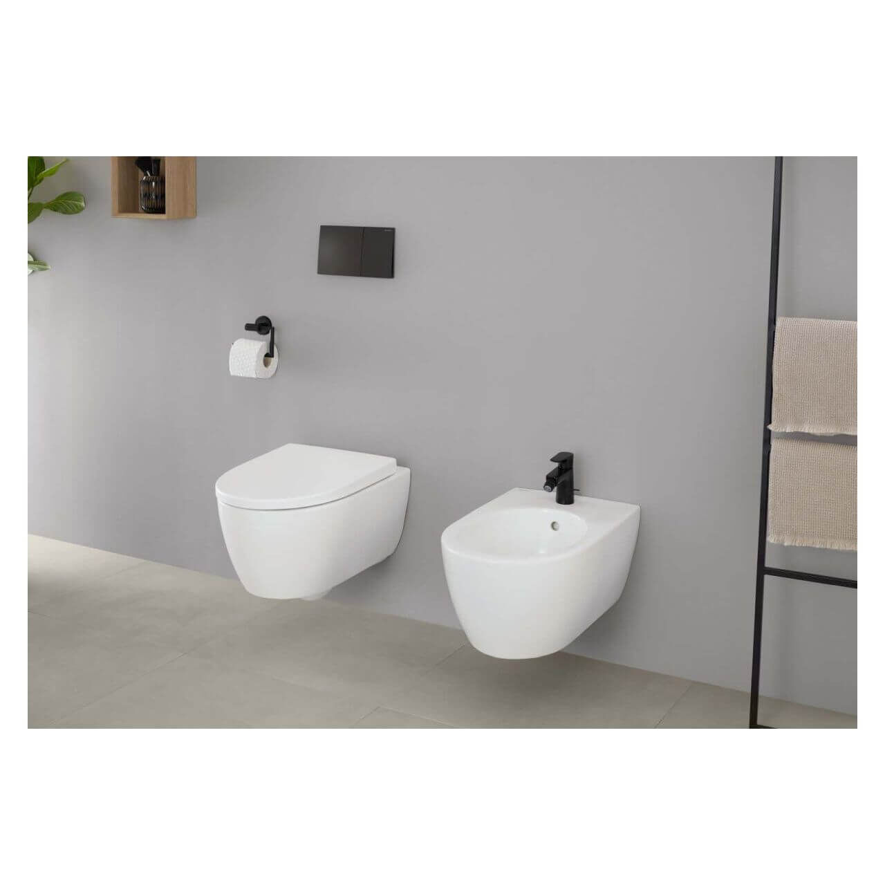 Geberit Wand-Bidet iCon mit Überlauf weiß
