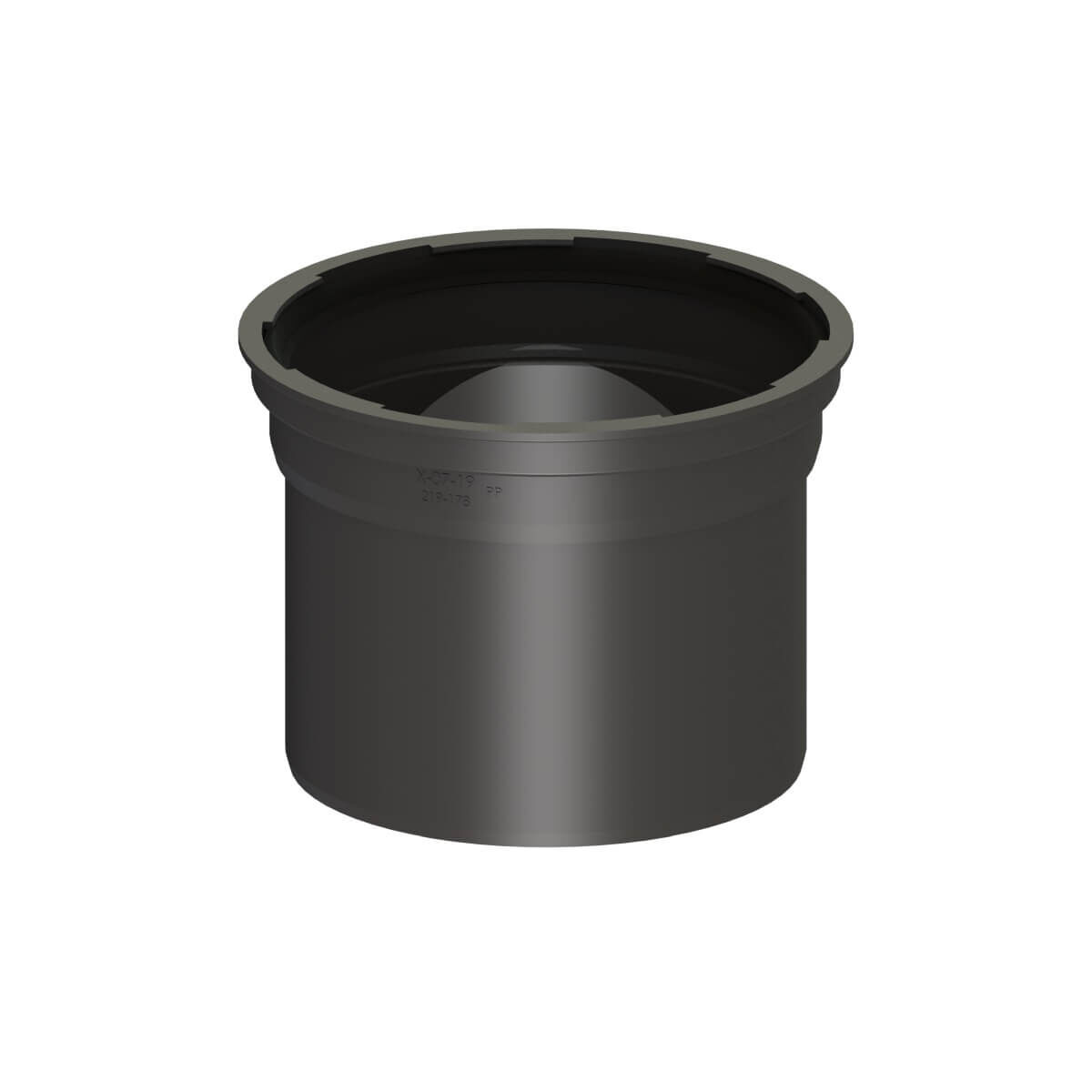 Kessel Verlängerungsstück Ø 200 x 175 mm mit Lippendichtung