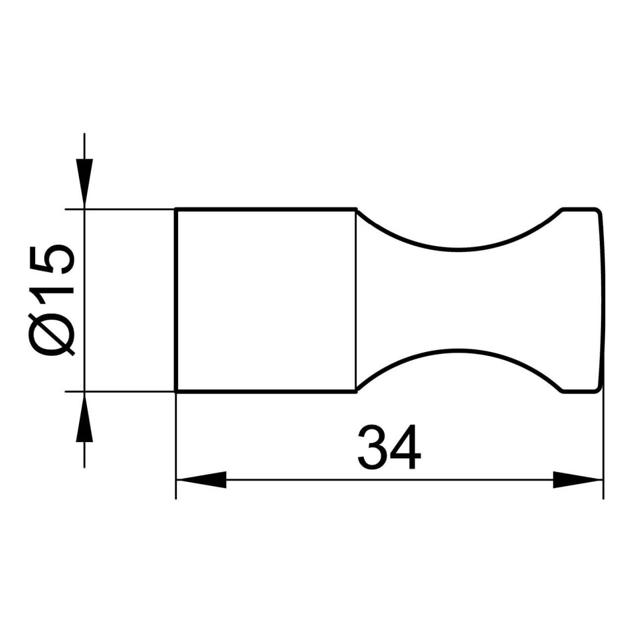 Keuco Handtuchhaken Elegance 34 mm Chrom