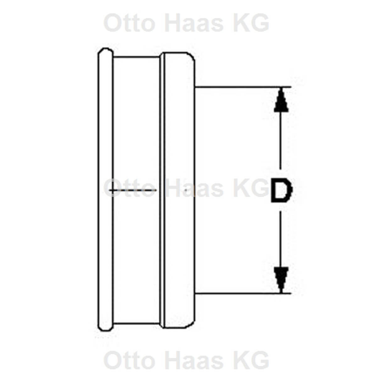Haas Gummidichtung schwarz für Urinal-Absaug-Siphon d= 45 mm