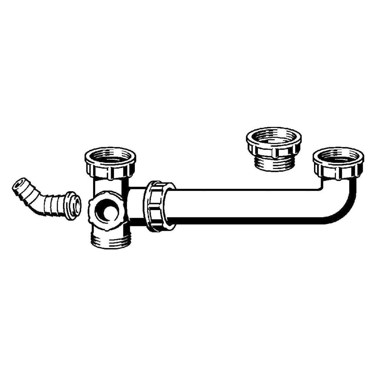 Viega Ablaufverbindung G 1 1/2 x 1 1/2 Kunststoff