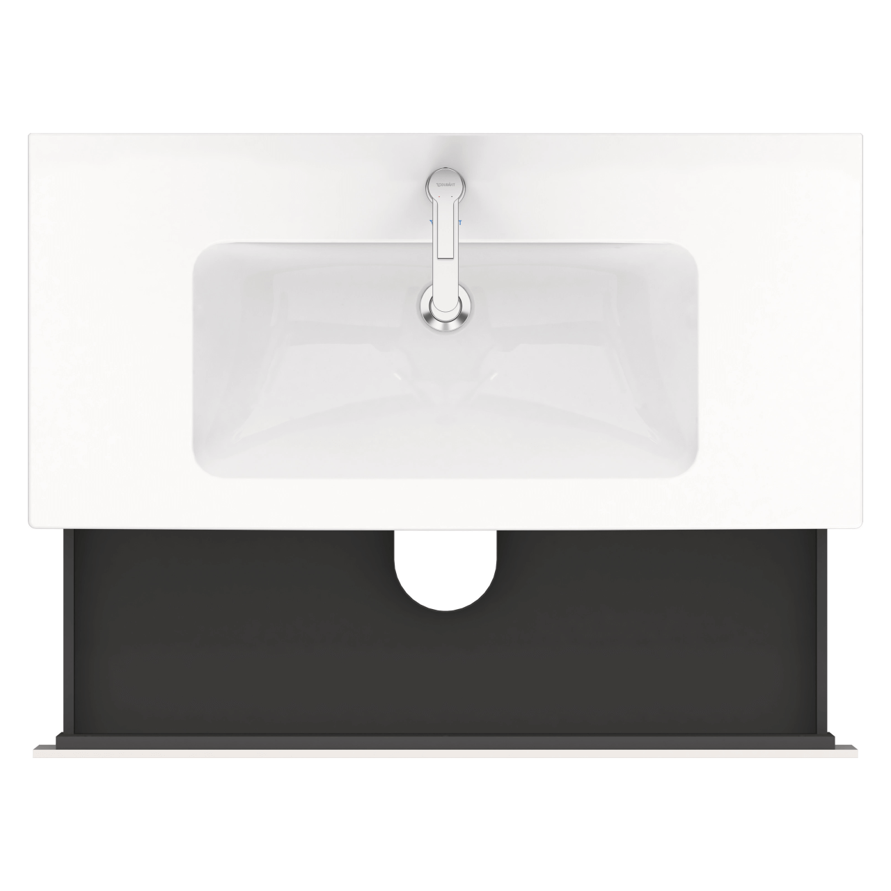 Duravit Waschtischunterschrank L-Cube 102 cm Weiß Hochglanz 2 Schubkästen wandhängend (LC624202222)