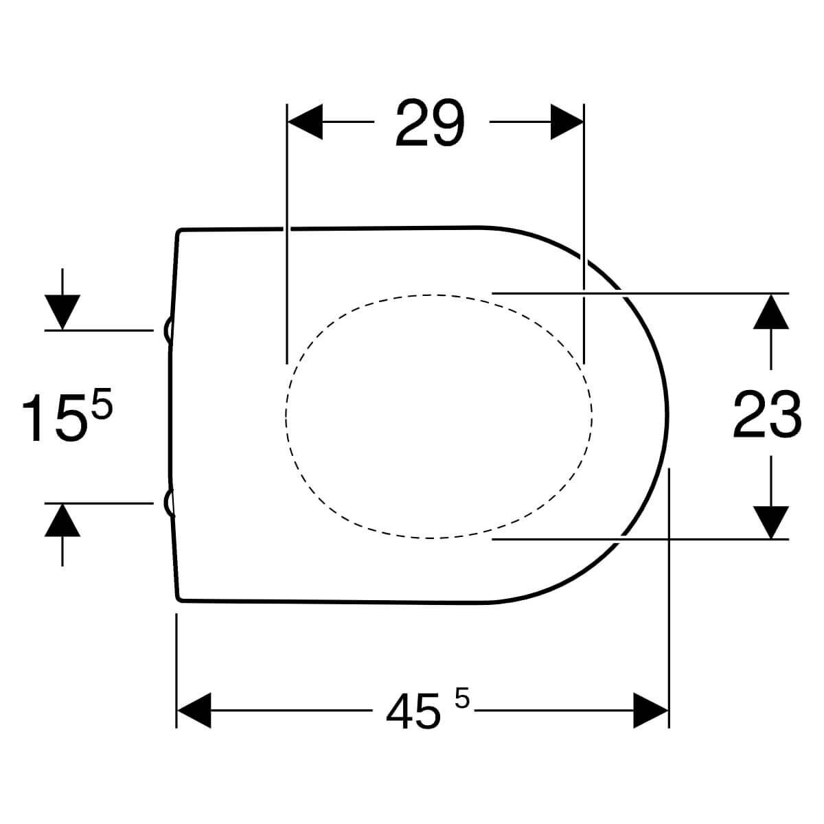 Geberit WC-Sitz iCon mit Absenkautomatik weiß