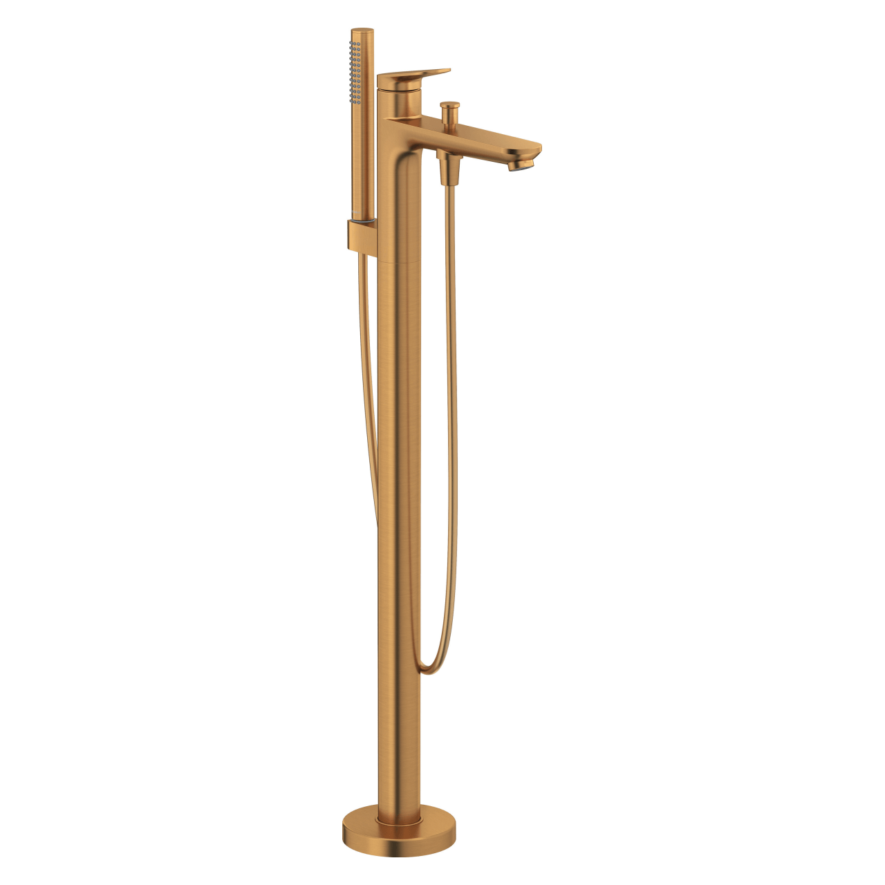 Duravit Badewannenarmatur Wave Bodenstehend Bronze gebürstet 225 mm