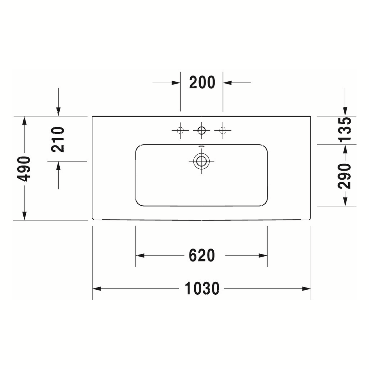 Duravit Möbelwaschtisch Me by Starck 103x49 cm Weiß WonderGliss (23361000001) – jetzt bei Meds24 Duravit Möbelwaschtisch Me by Starck 103x49 cm Weiß WonderGliss (23361000001)