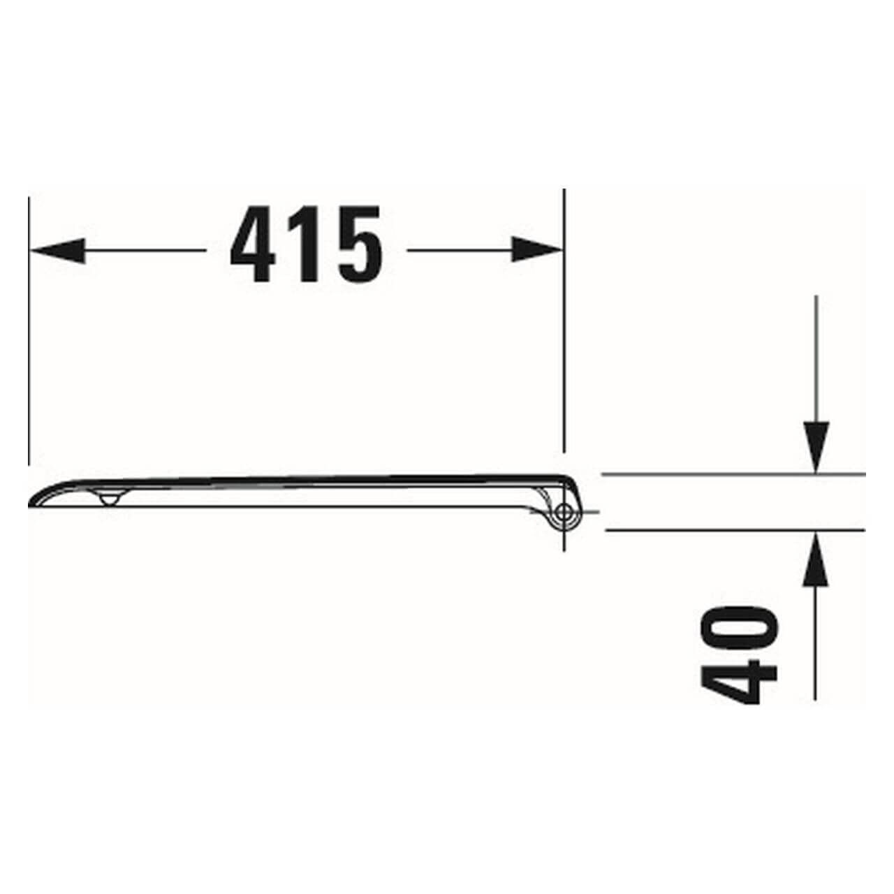 Duravit WC-Sitz D-Code ohne Absenkautomatik Weiß (0067310000)