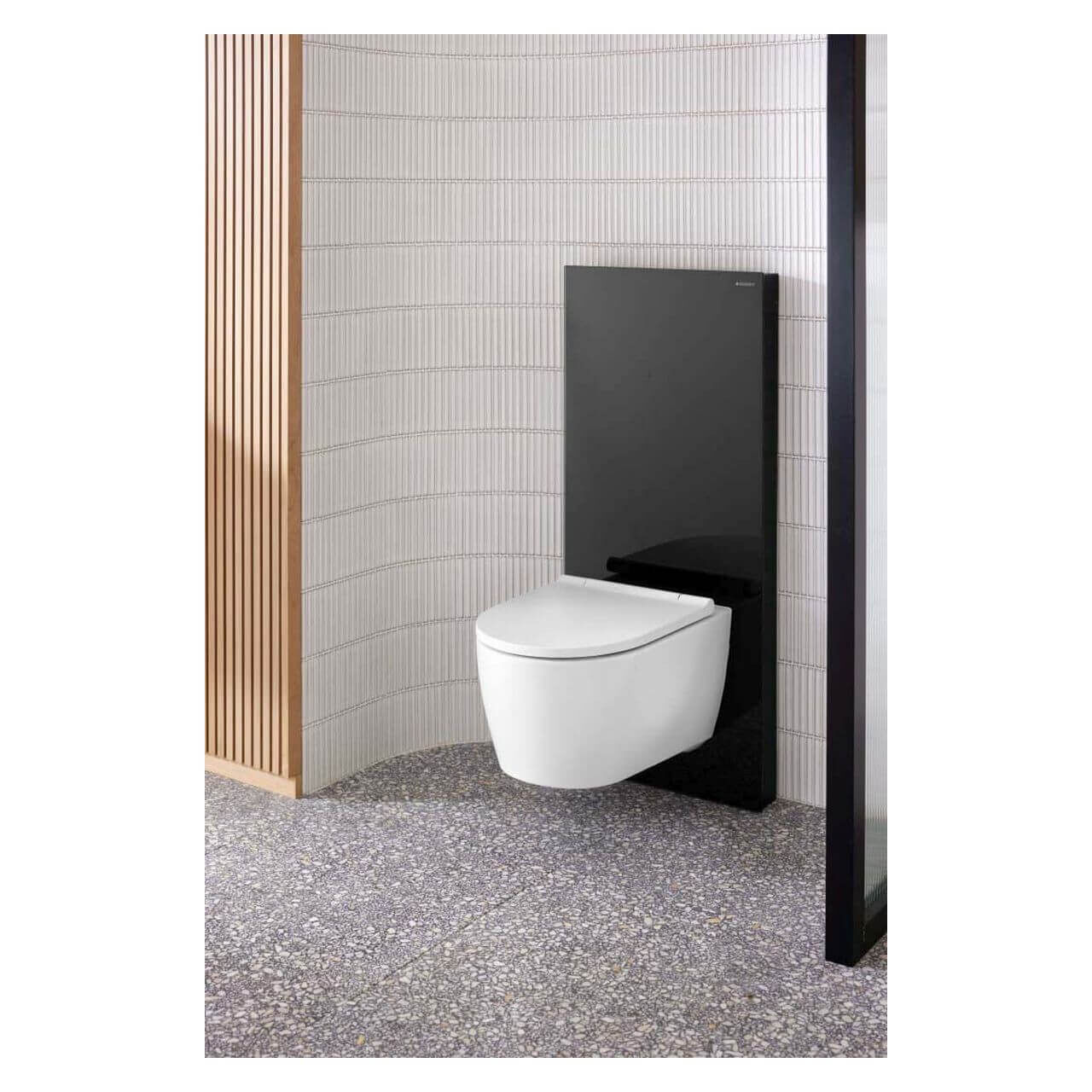 Geberit Wand-Tiefspül-WC One mit WC-Sitz weiß/weiß Keratec
