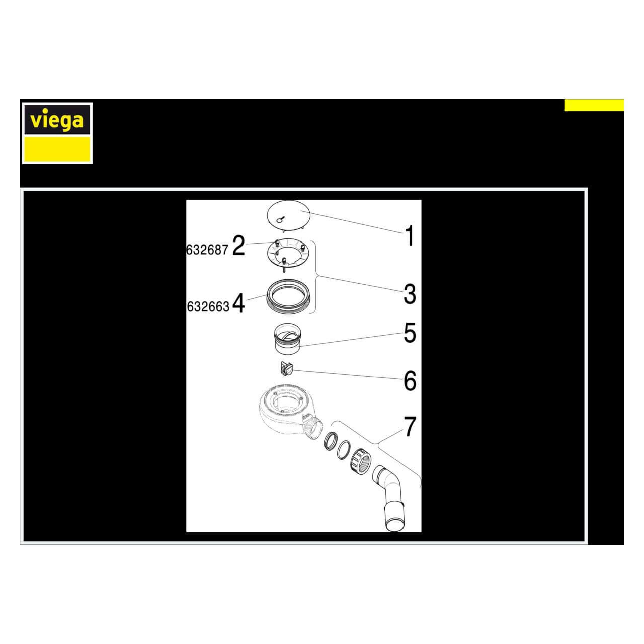 Viega Ablaufgarnitur Tempoplex DN 40/50 Chrom