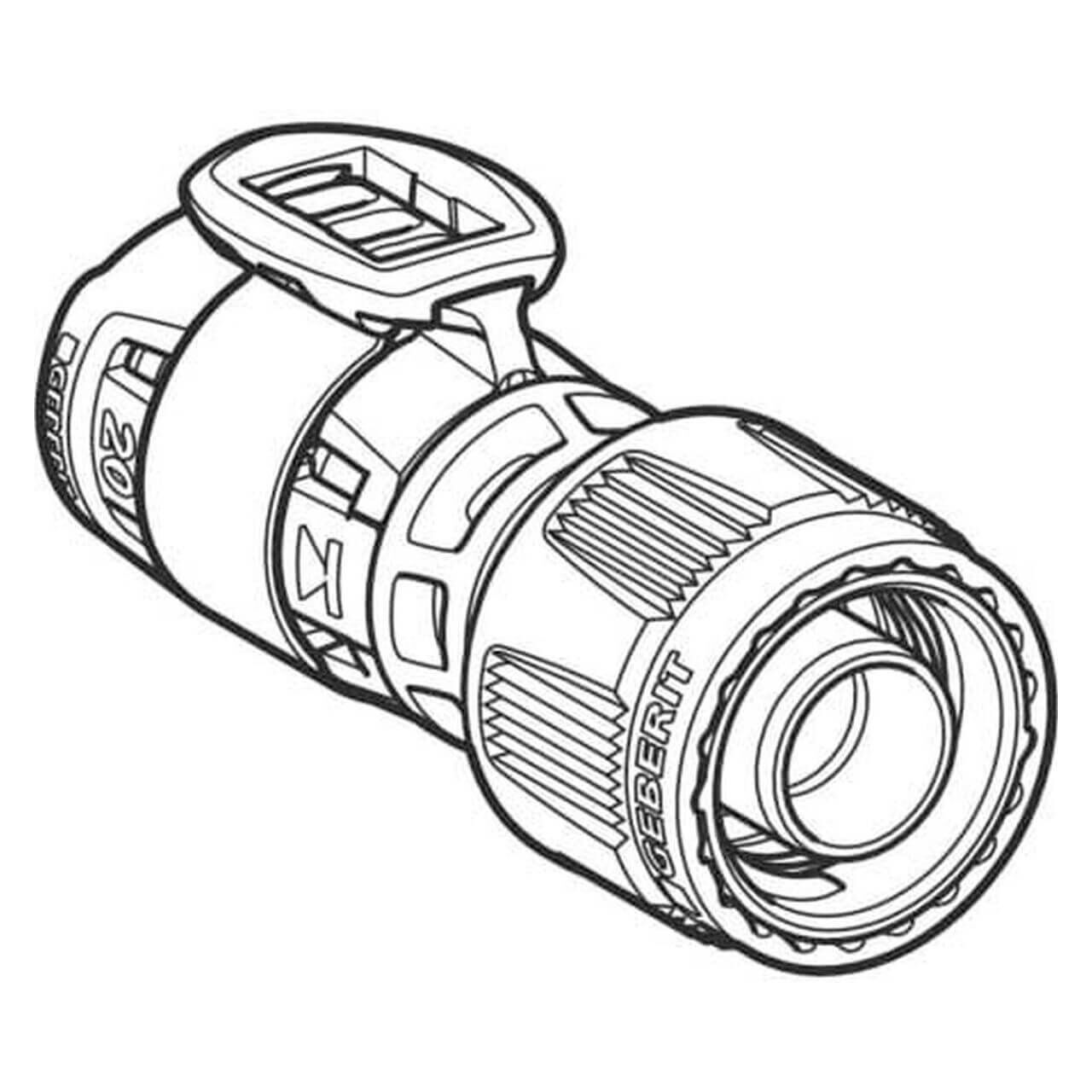 Geberit Übergang FlowFit mit Masterfix Ø 20 mm
