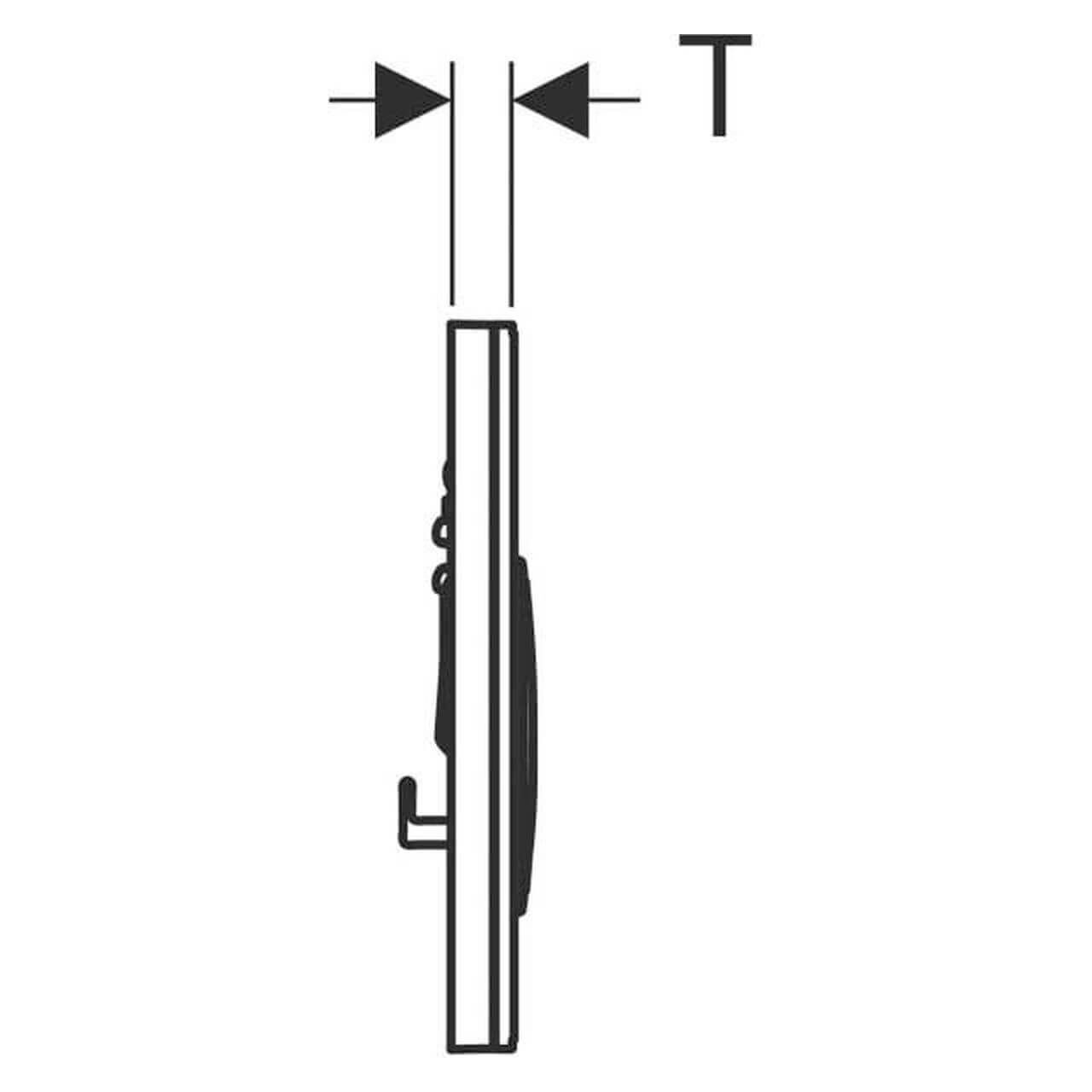 Geberit Betätigungsplatte Sigma 21 Weiß/Chrom