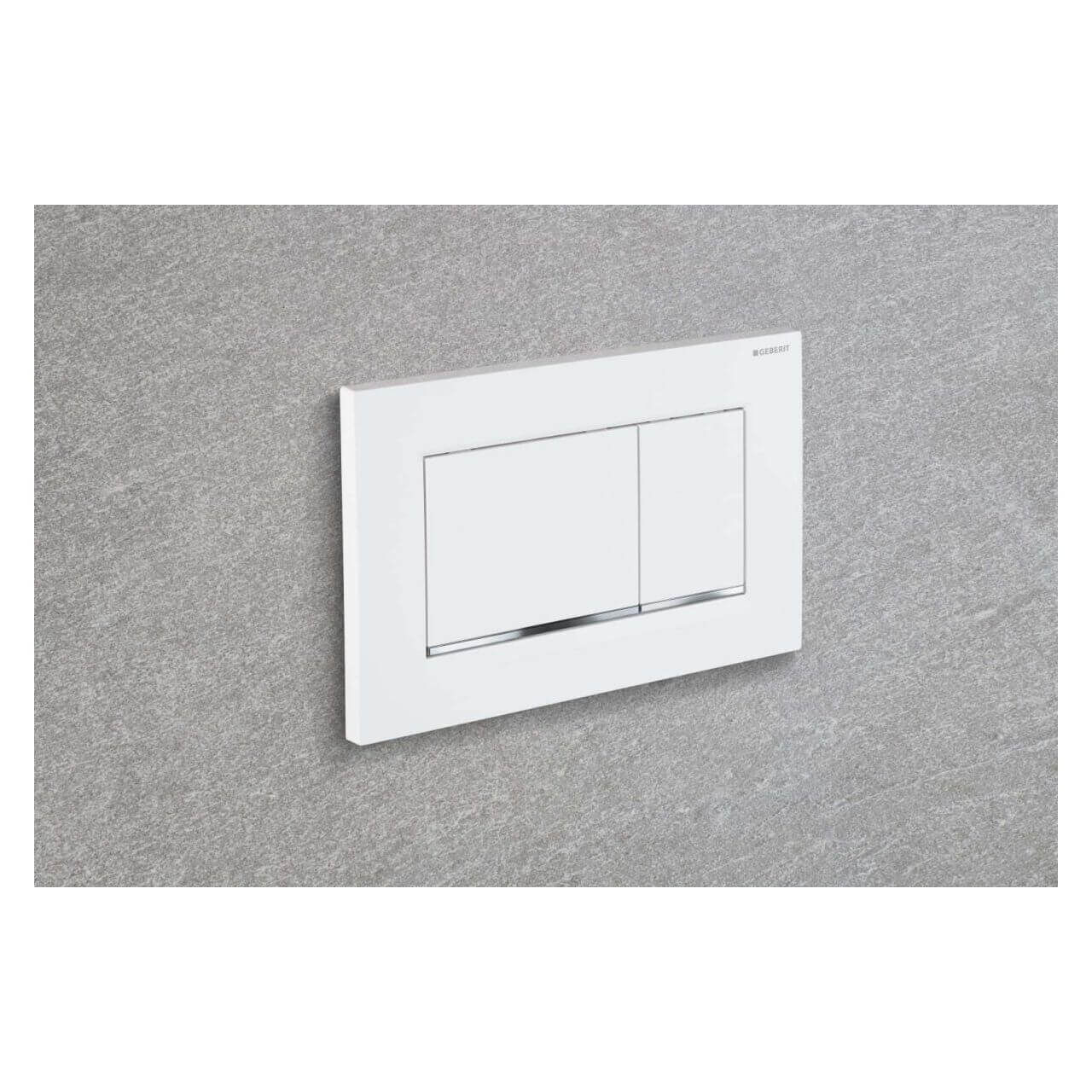 Geberit Betätigungsplatte Sigma 30 Weiß/Chrom