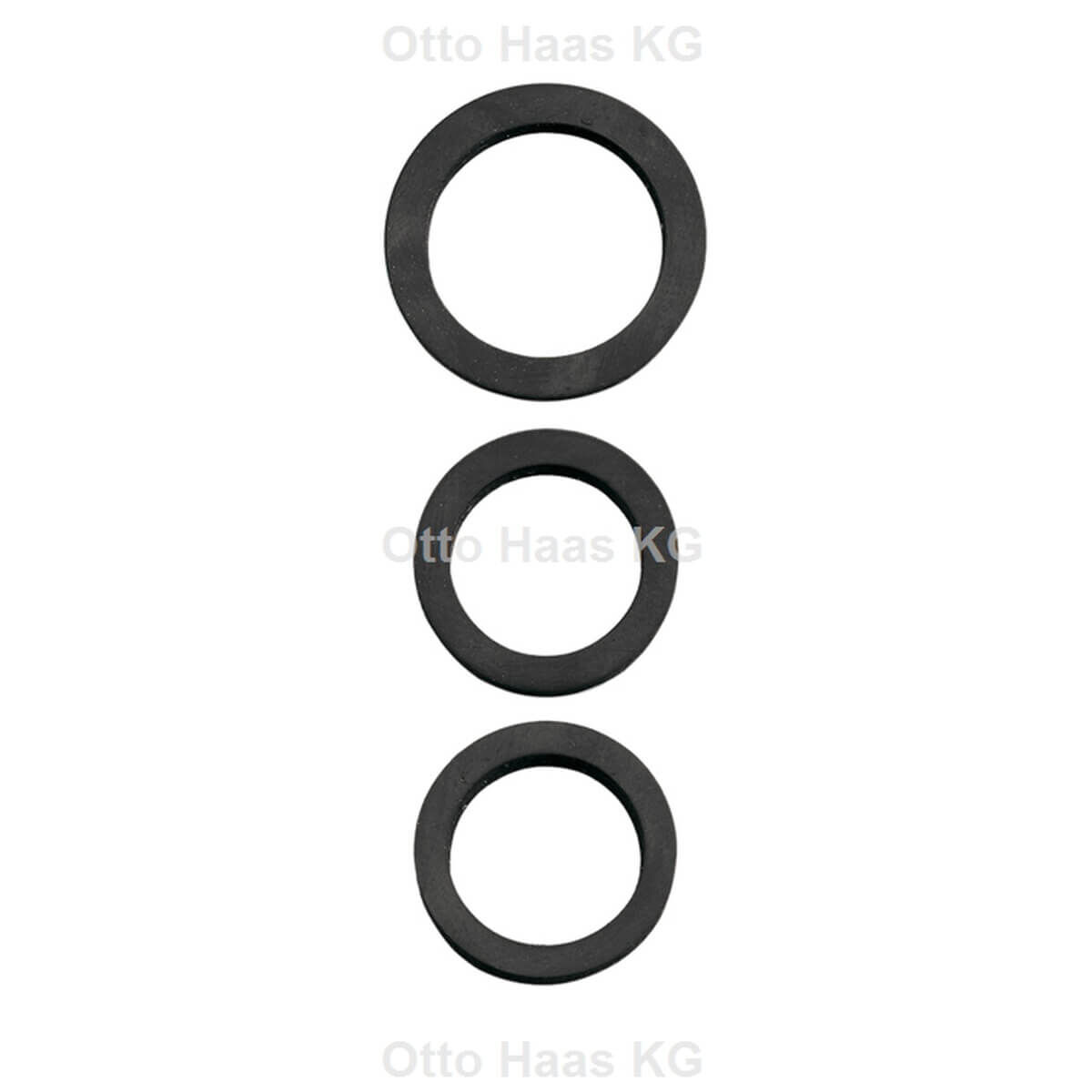 Haas Dichtung 19 x 27 x 3 mm 3/8" für Verschraubungen Gummi schwarz