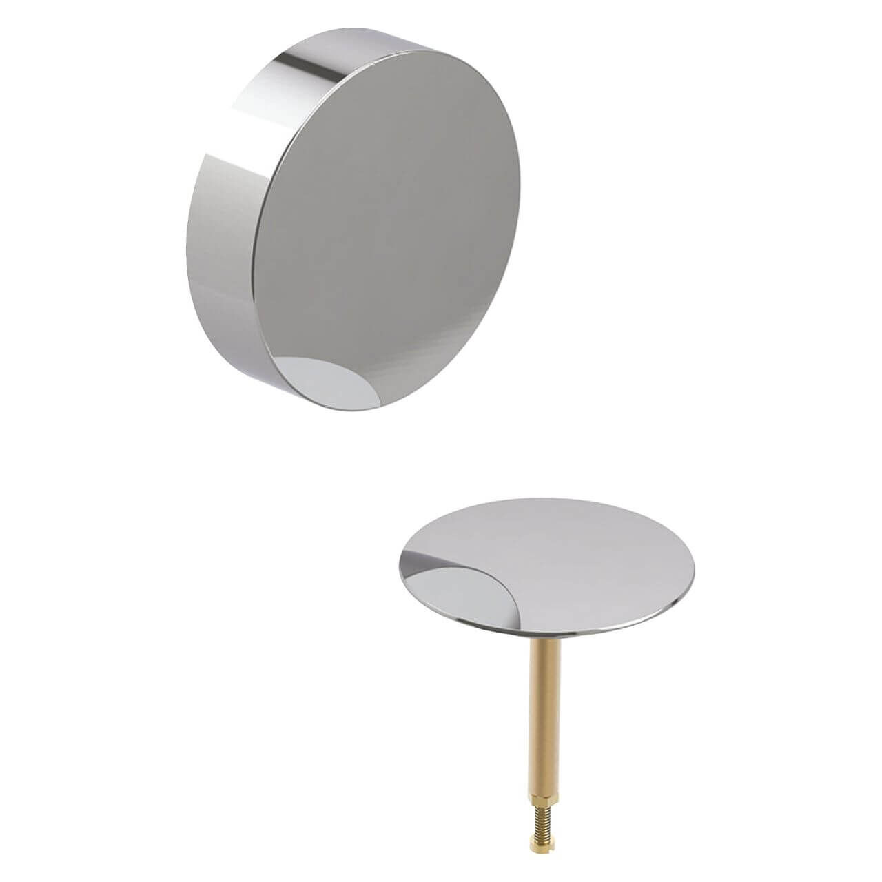 Geberit Fertigbauset für Wannenablauf d52, Drehbetätigung Chrom (150281211)