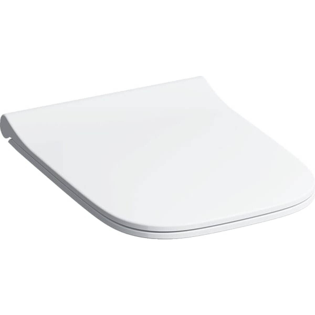 Geberit WC-Sitz Smyle Square mit Absenkautomatik weiß Scharniere