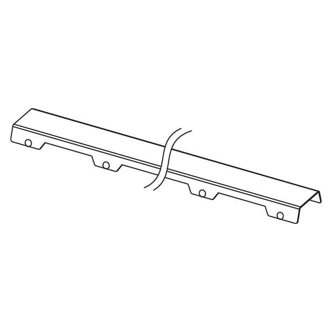 Tece Designrost Steel II 900 mm Edelstahl gebürstet