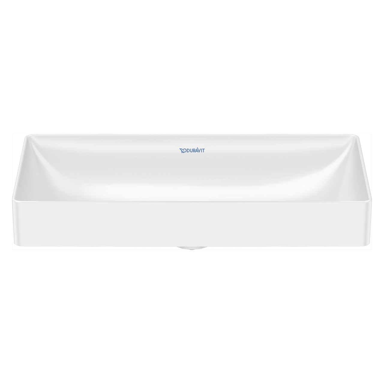 Duravit Aufsatzbecken DuraSquare 60x34,5 cm Weiß ohne Hahnloch WonderGliss