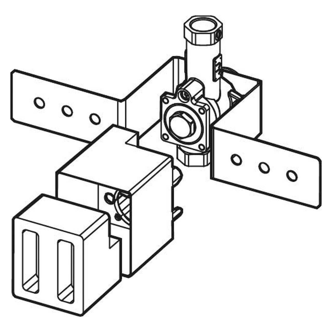 Tece Urinalspülergehäuse Tecebox U1 mit Haltebügel