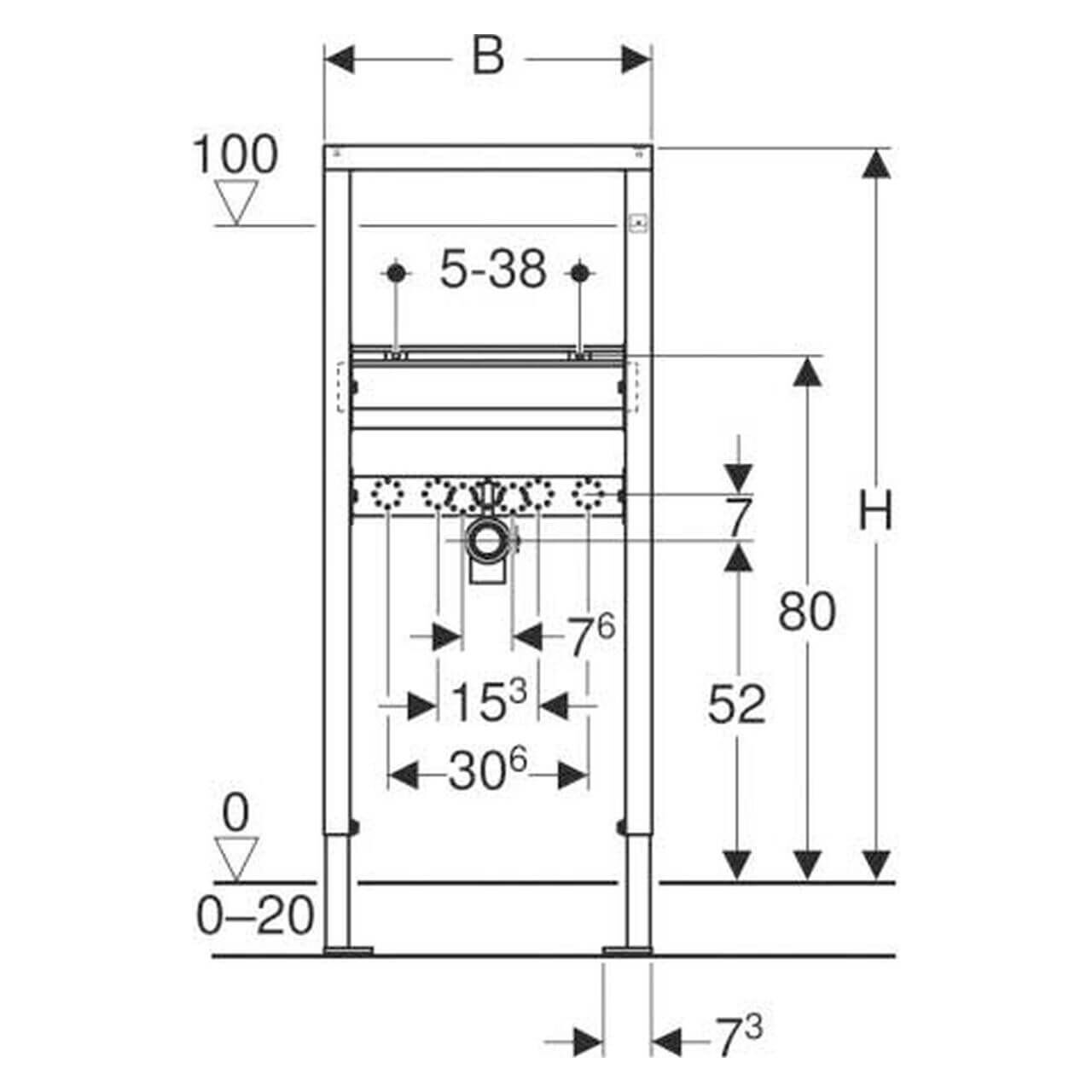 Geberit Waschtischelement Duofix Basic BH 112 cm (458404001) – jetzt bei Meds24 Geberit Waschtischelement Duofix Basic BH 112 cm (458404001)