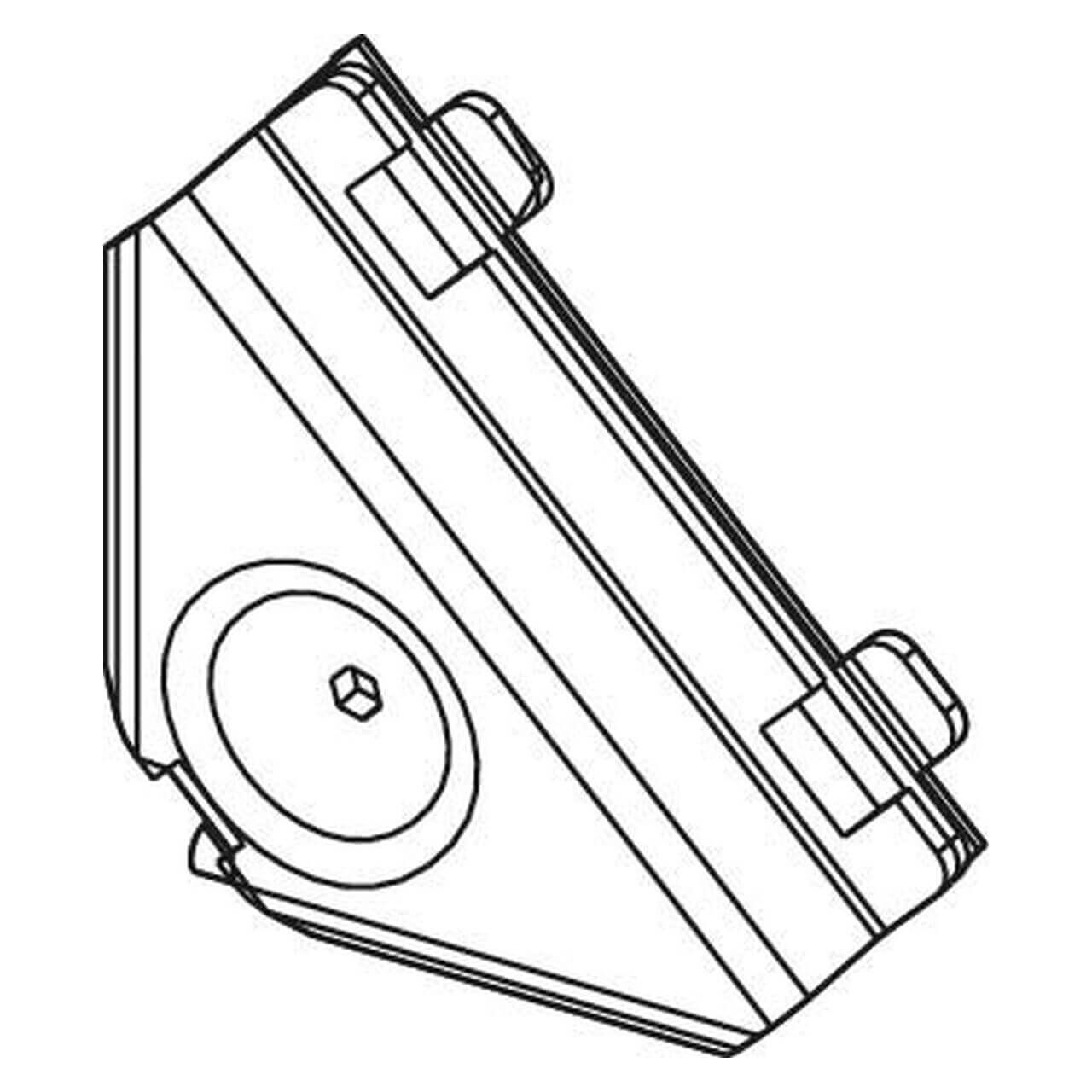 Tece Eckverbinder Teceprofil 90° verzinkt