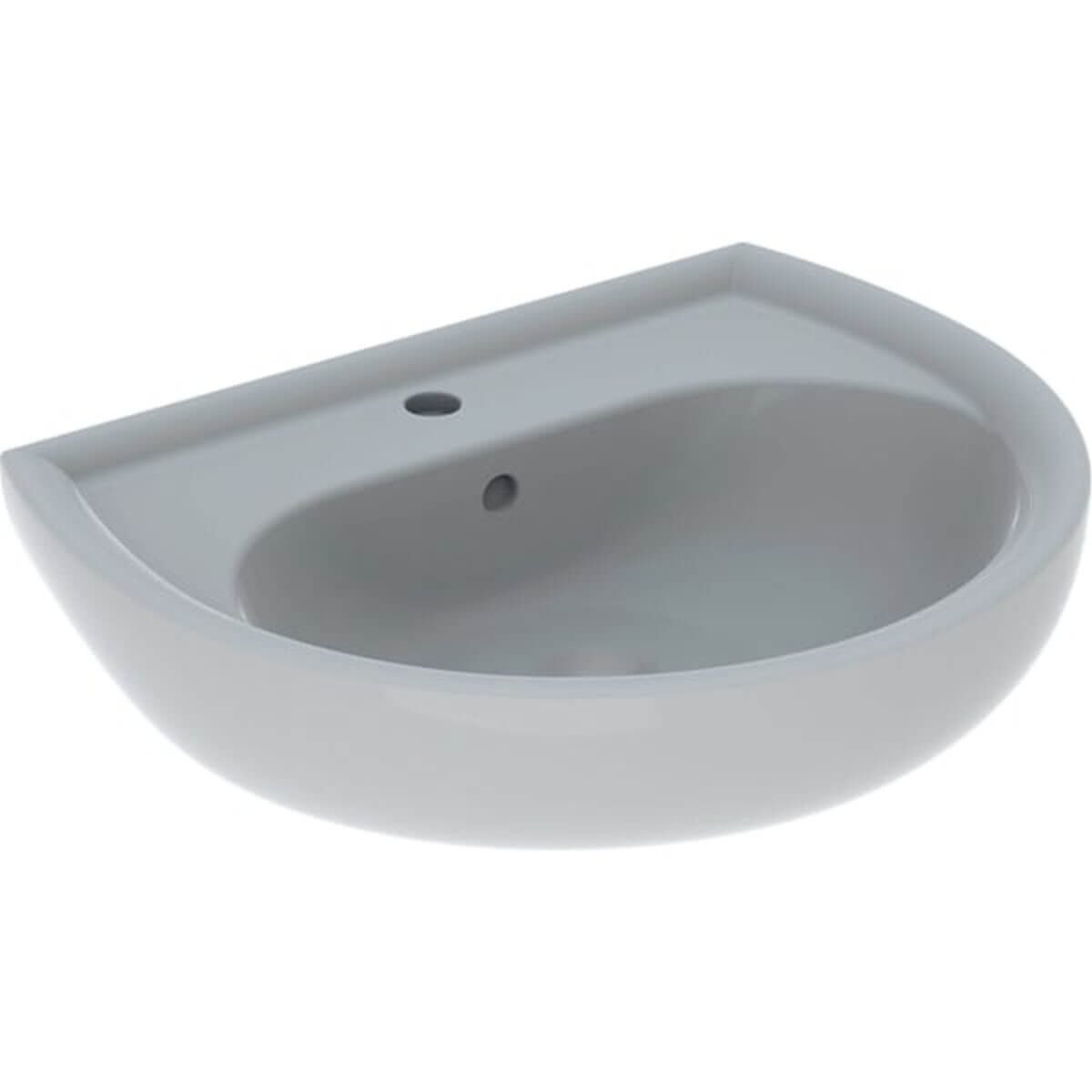 Geberit Waschtisch Renova 60 x 49 cm manhattan mit Hahnloch und Überlauf