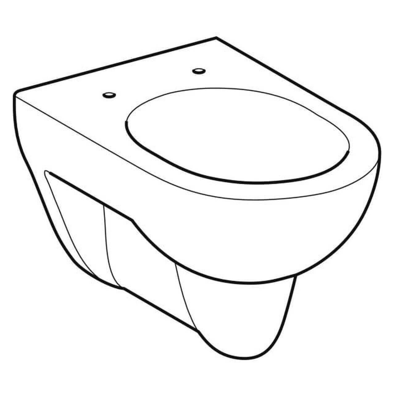 Geberit Wand-Tiefspül-WC Renova 6/5 l manhattan