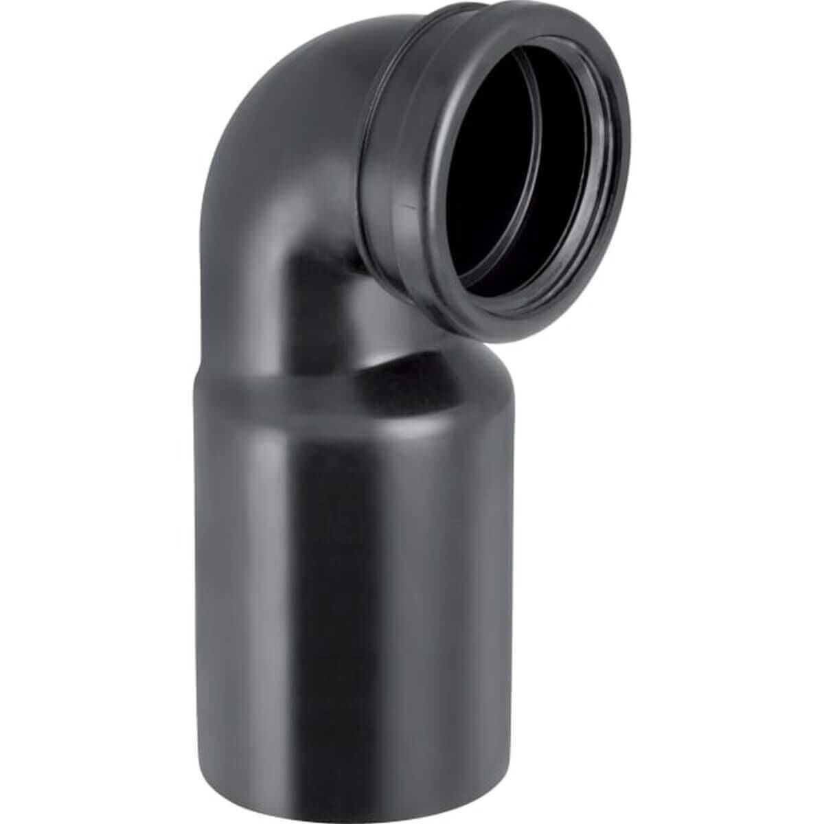 Geberit Anschlussbogen PE DN 100/90 90° PE-HD für Wand-WC
