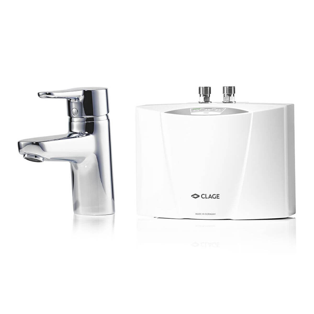 Clage Klein-Durchlauferhitzer MCX BLUE 3,5 kW 230 V mit Armatur – elektronisch geregelt