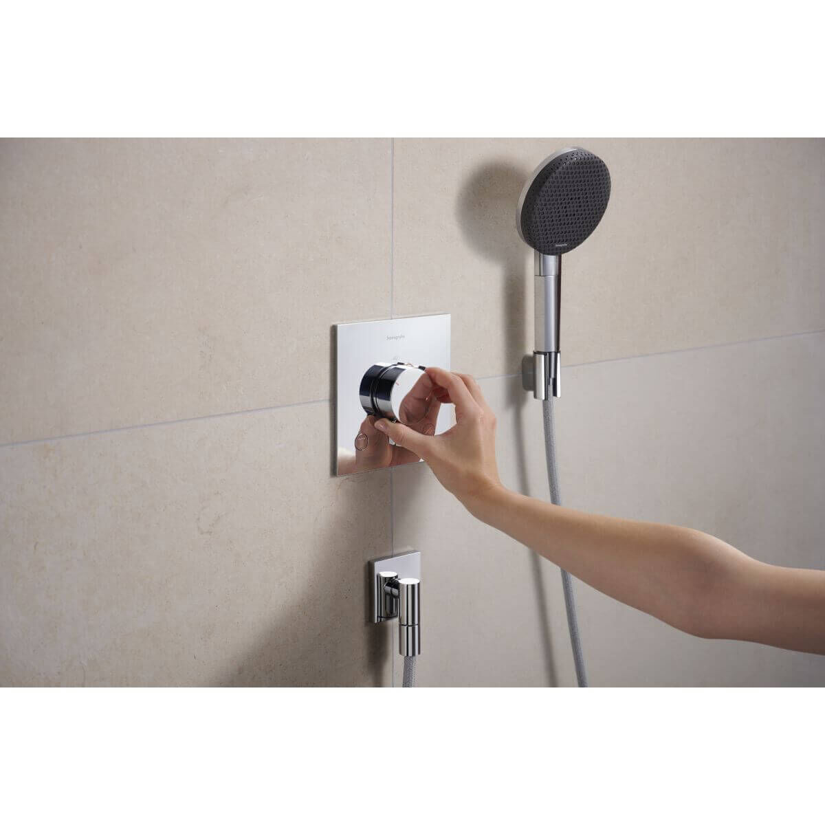 Hansgrohe Thermostat Ecostat Comfort E UP für 2 Verbraucher 24 l/min chrom