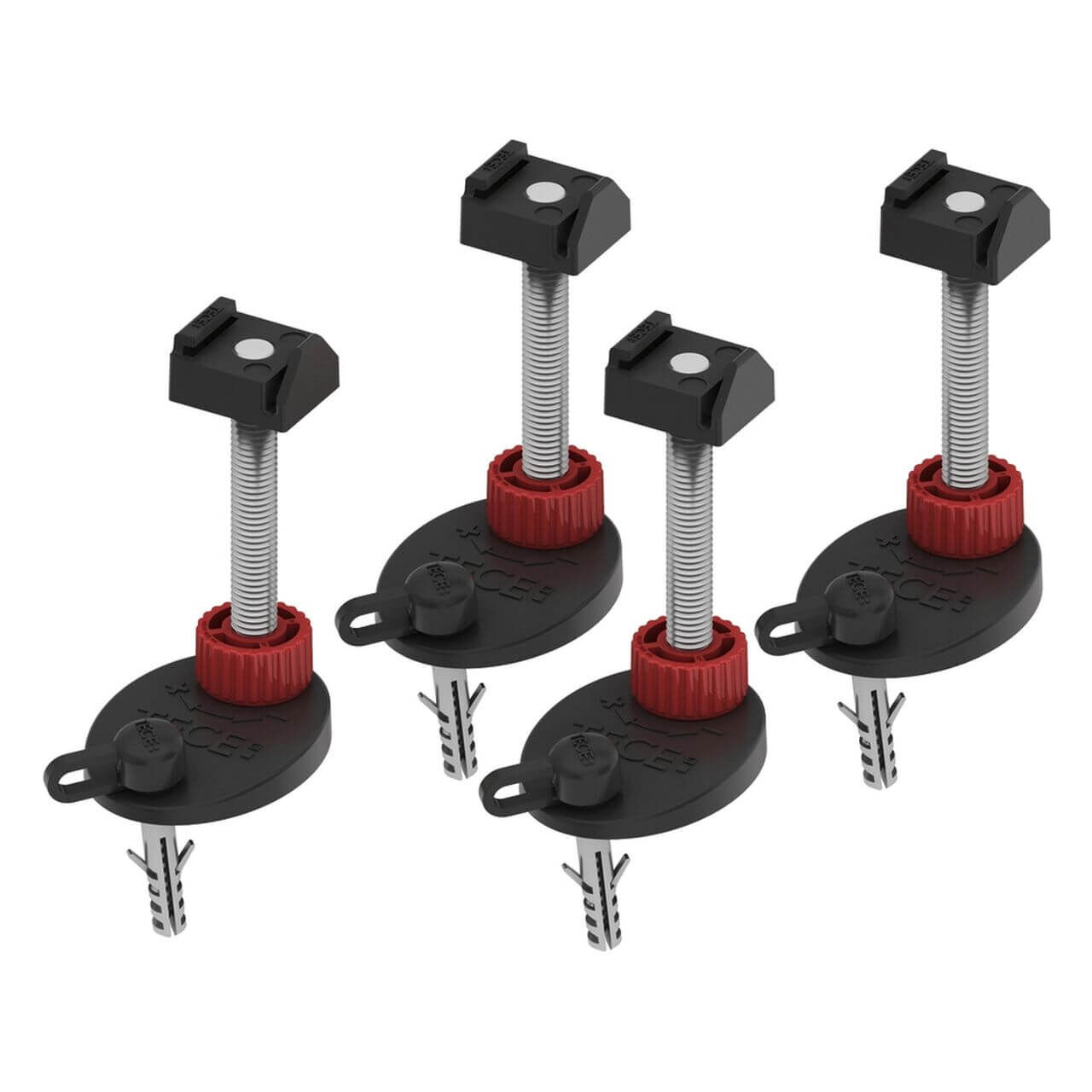 Tece Montagefüße Tecedrainline 92–139 mm schallentkoppelt 4 Stück (660003)