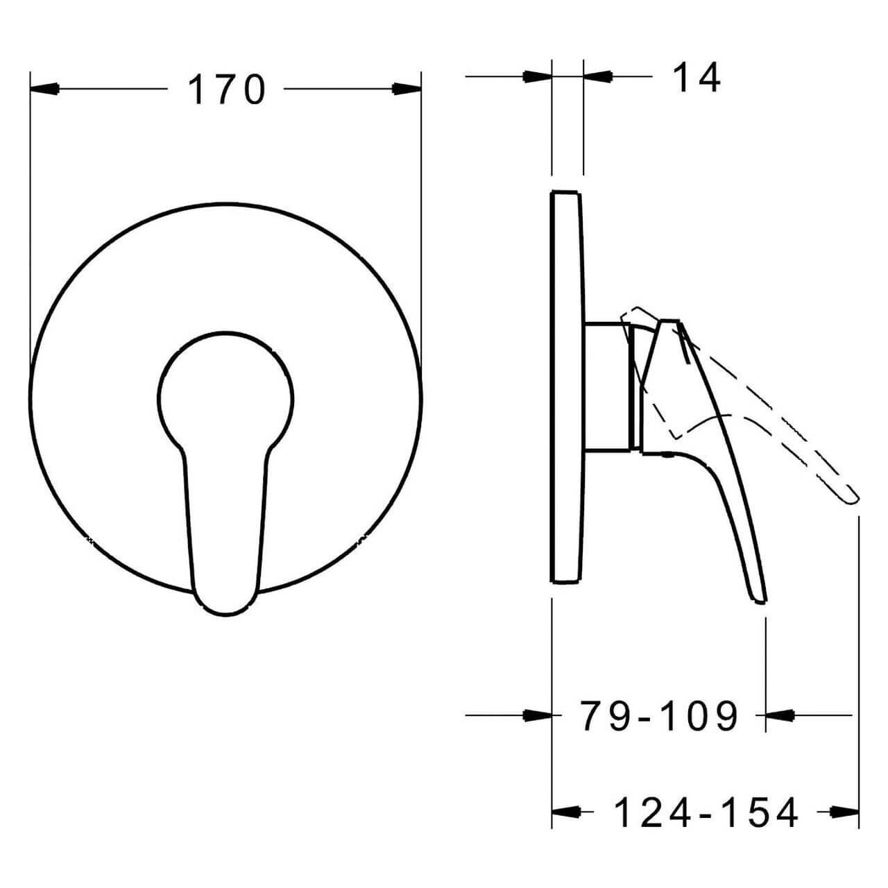 Hansa Duscharmatur Hansamix Chrom, UP-Brause-Einhebelmischer Wandmontage (81859083) – jetzt bei Meds24 Hansa Duscharmatur Hansamix Chrom, UP-Brause-Einhebelmischer Wandmontage (81859083)