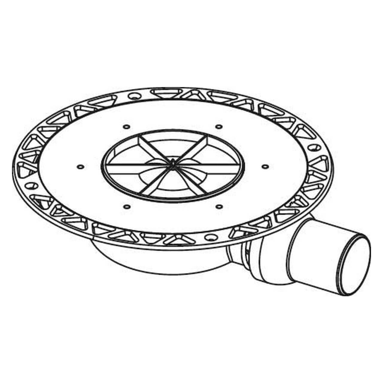 Tece Bodenablauf Tecedrainpoint S DN 50 superflach