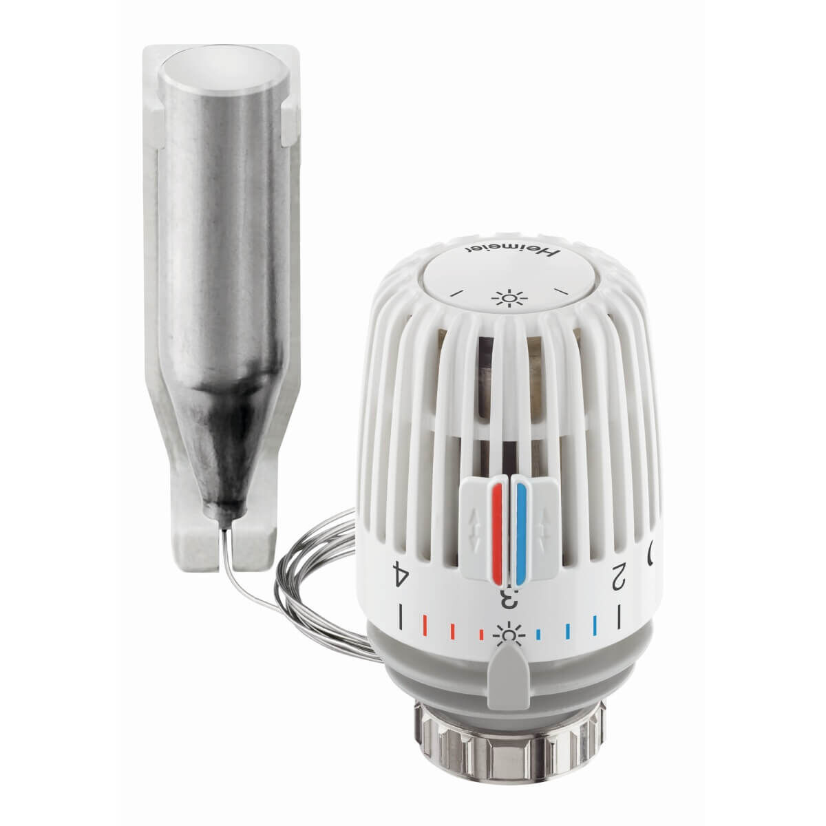 Heimeier Thermostat-Kopf K Kapillarrohr 2 m Standard mit Fernfühler weiß
