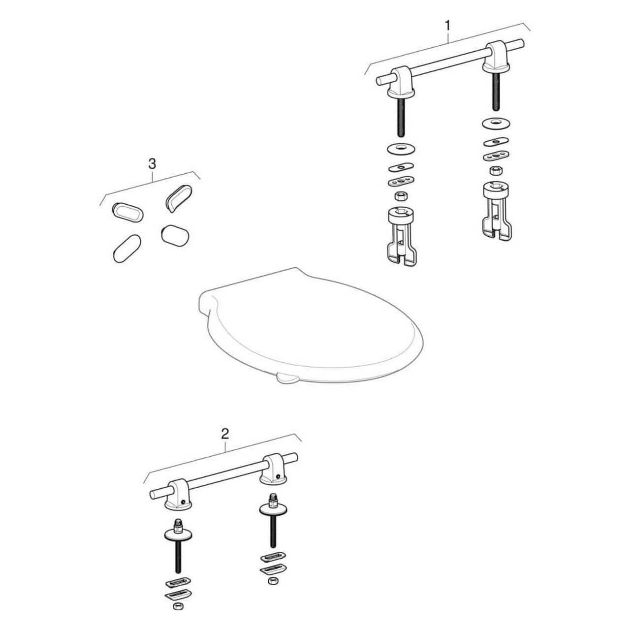 Geberit Wand-Tiefspül-WC Renova 6/5 l, pergamon