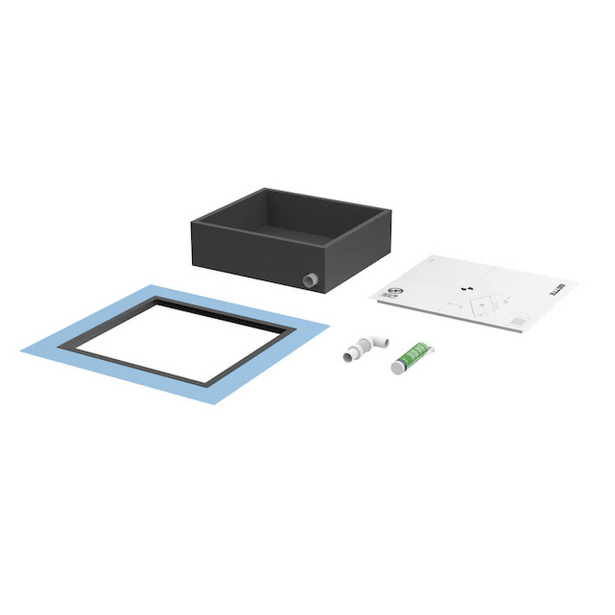 Bette Installationsbox BetteAir für Duschfliese Bauhöhe 109-200 mm