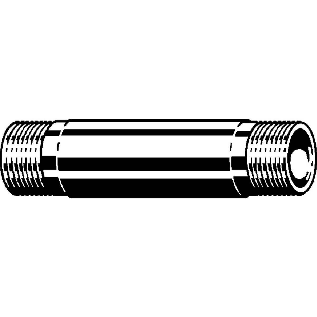 Viega Langnippel 3530 R 1 x 100 mm Rotguss