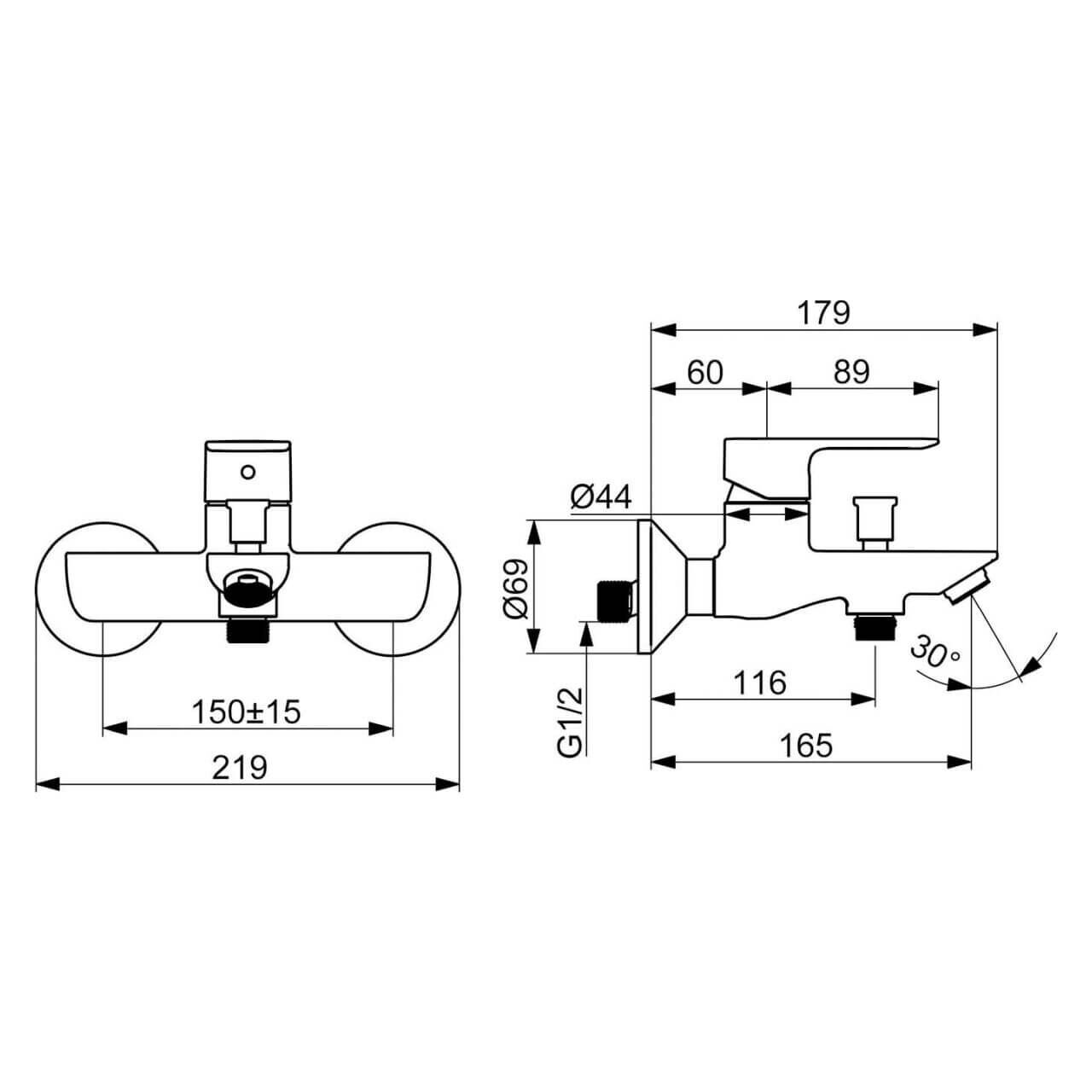 Hansa Wannenarmatur Hansabasic Chrom DN 15 (55442103) – jetzt bei Meds24 Hansa Wannenarmatur Hansabasic Chrom DN 15 (55442103)