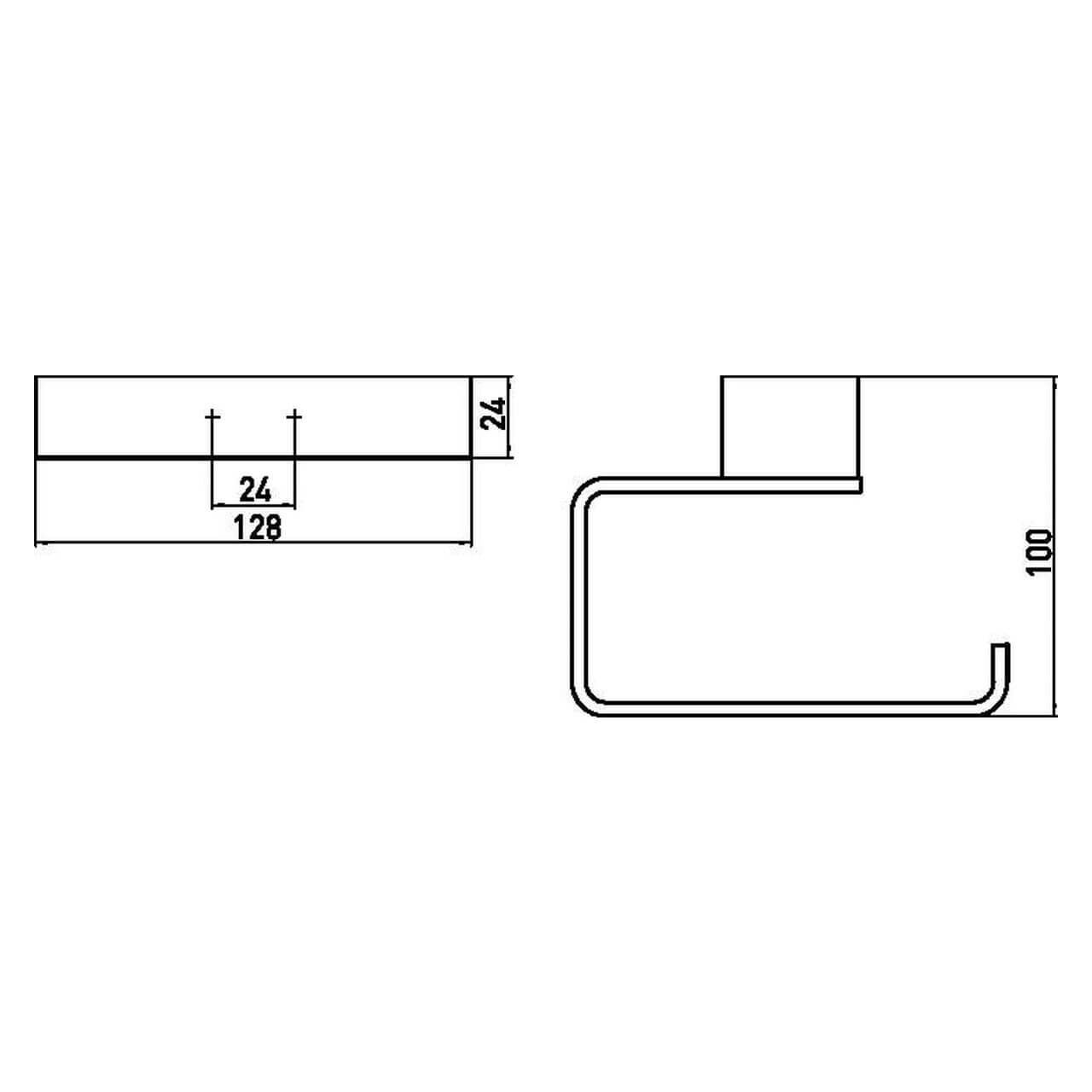 Emco Papierhalter Loft Chrom ohne Deckel