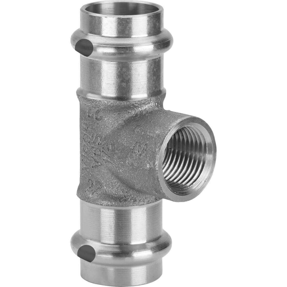 Viega T-Stück Sanpress 2217.2 35 x Rp 1/2 x 35 mm Siliziumbronze