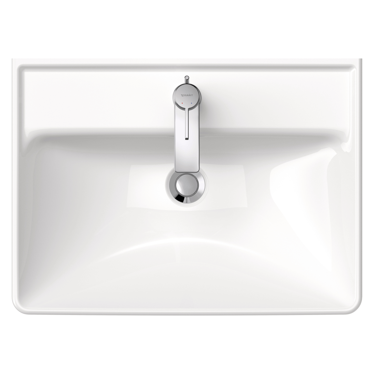 Duravit Waschtisch D-Neo 60x44 cm Weiß mit Hahnloch und Überlauf