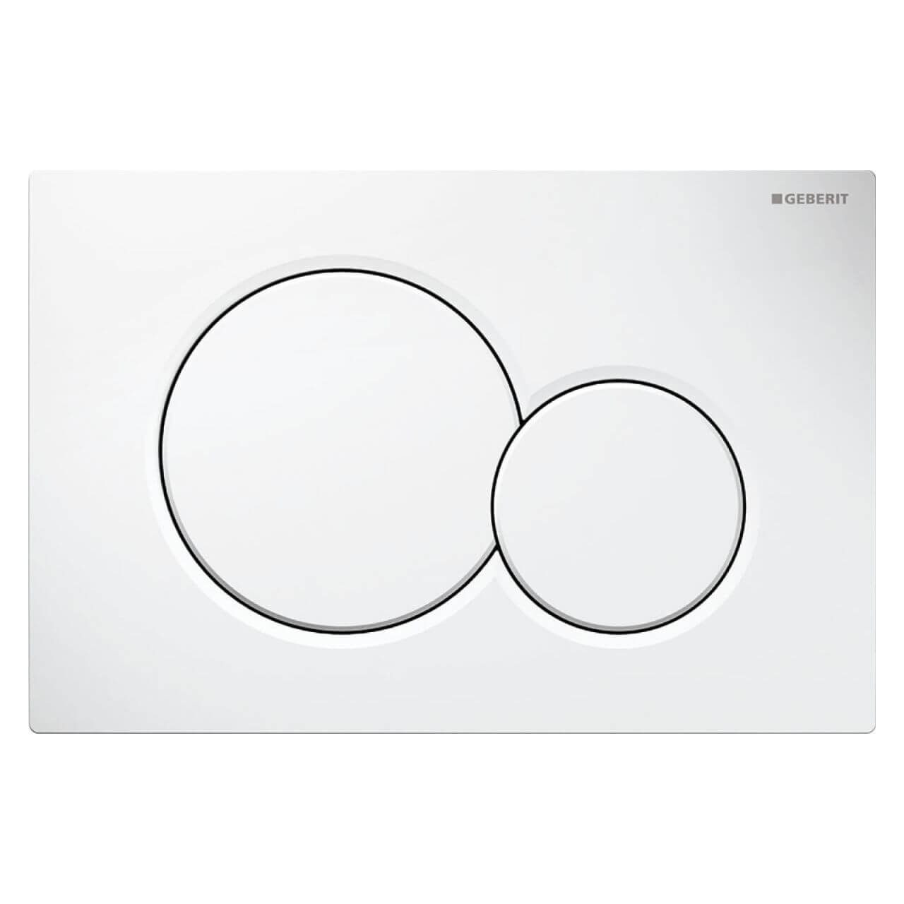 Geberit Betätigungsplatte Sigma 01 Weiß, 2-Mengen-Spülung (115770115)