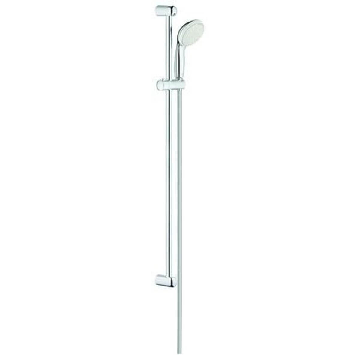 GROHE Brausegarnitur Tempesta 100 II | Brausestange 90 cm | 2 Strahlarten | Chrom | Schlauch 175 cm