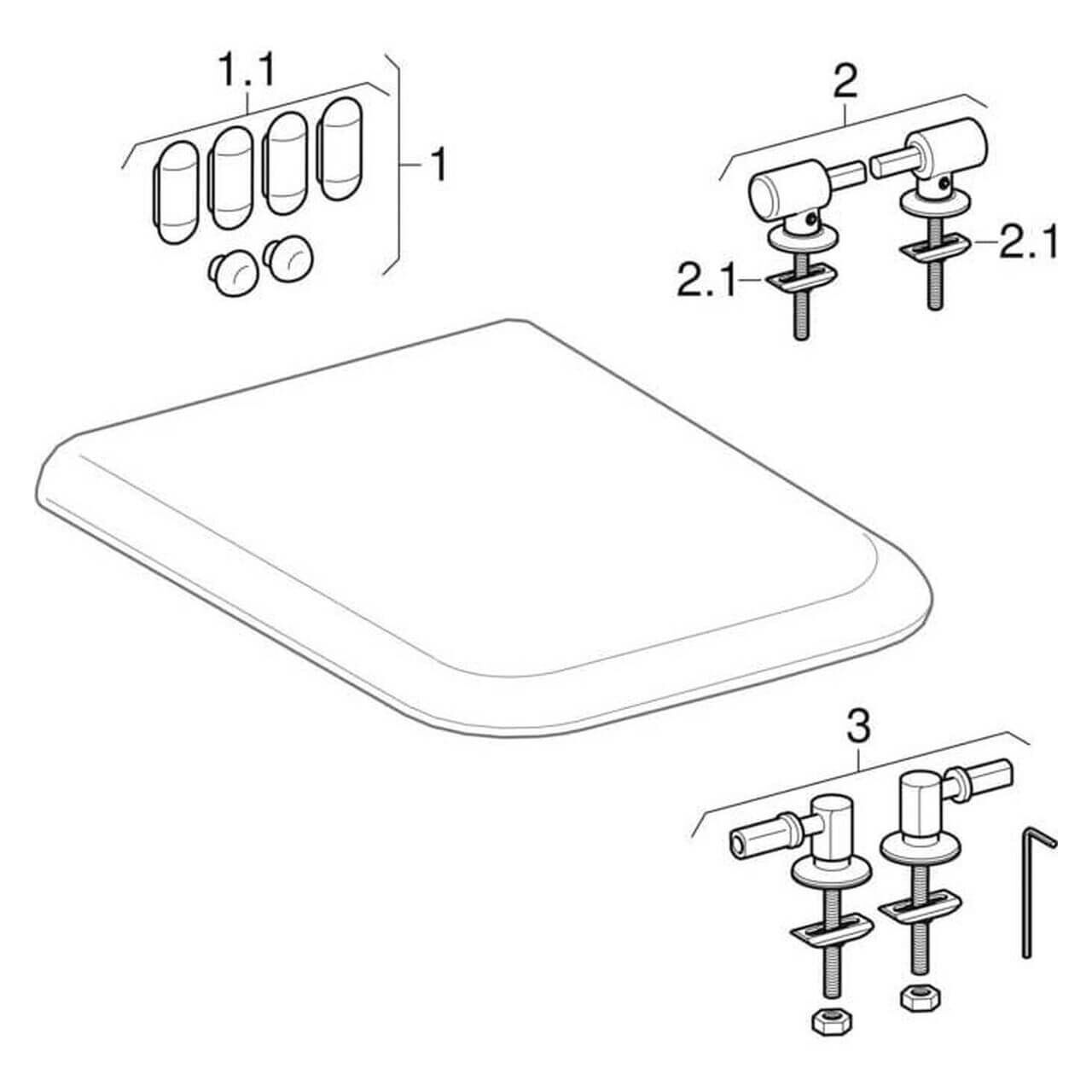 Geberit WC-Sitz Myday weiß