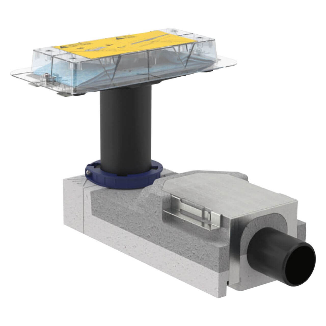 Geberit Rohbauset CleanLine Ø 50 mm Duschrinne, Höhe 90–220 mm (154150001)
