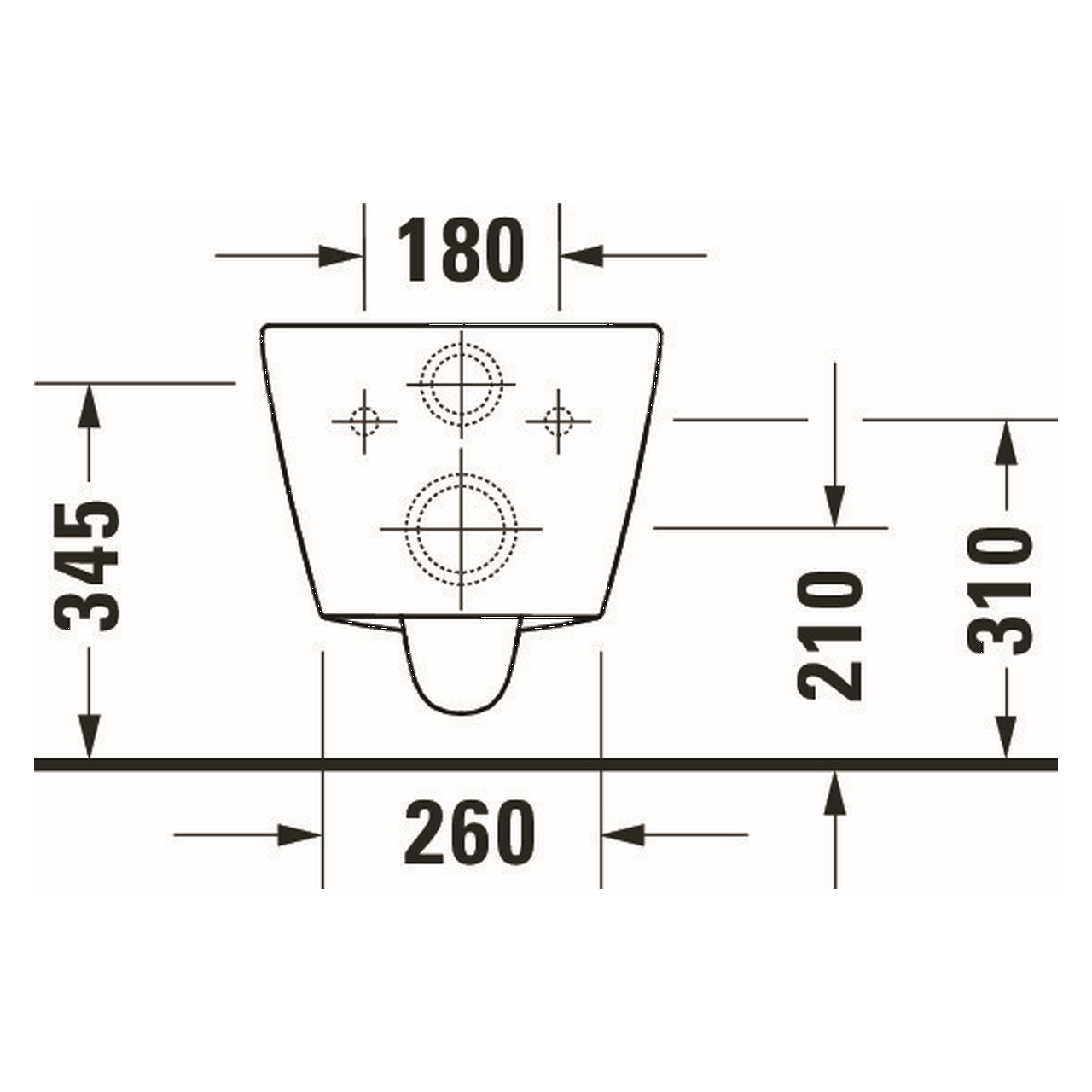 Duravit Wand-Tiefspül-WC Compact D-Neo 37x48 cm Rimless Weiß