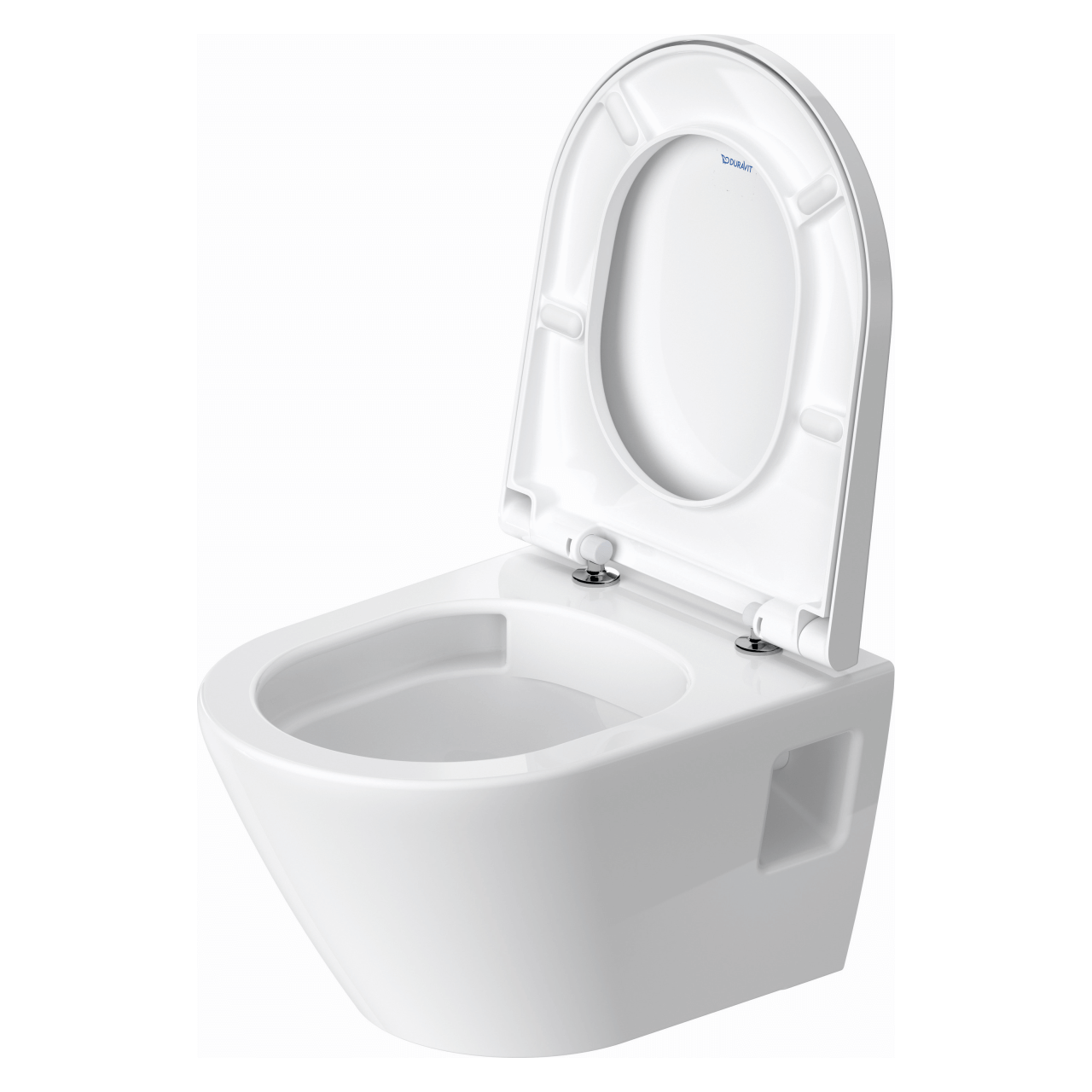 Duravit Wand-Tiefspül-WC-Set Compact D-Neo Rimless Weiß mit WC-Sitz und Absenkautomatik (45870900A1)