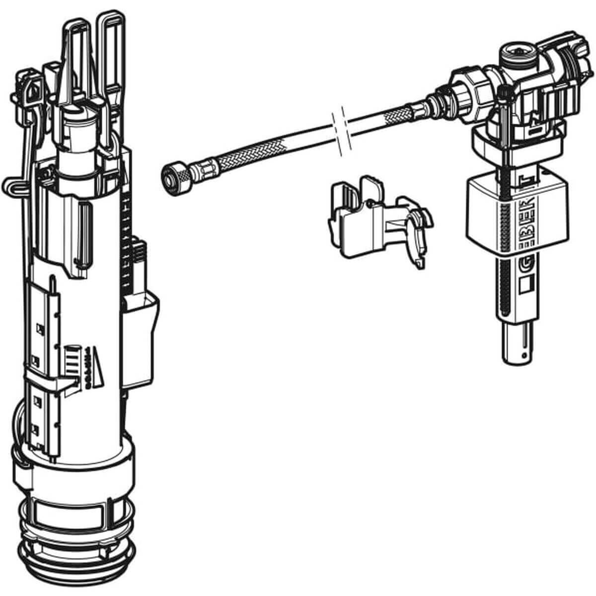 Geberit Renovationsset Typ 212-383 für Sigma Unterputz-Spülkasten 300/320